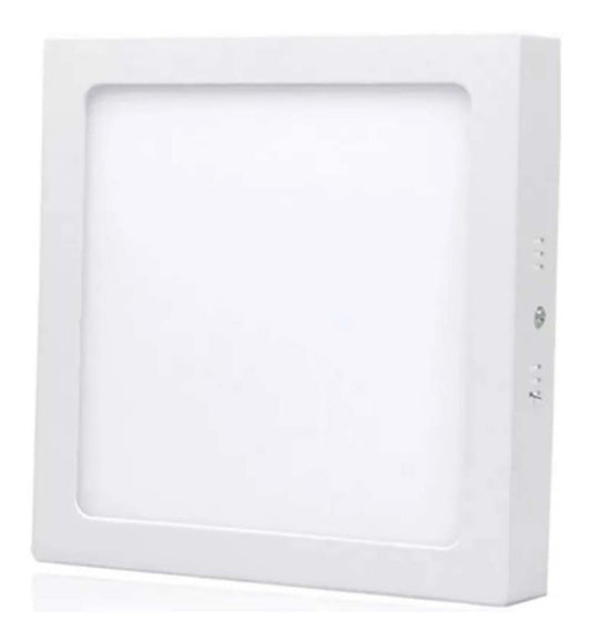 Foco Panel Plafón Led 18w Sobrepuesto Cuadrado Frio