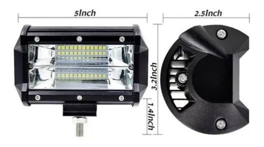 Foco Neblineros Led 72w Blanco Expansión Auto Moto