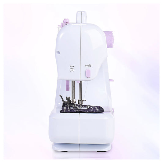 Máquina Coser Overlock Portátil Pedal Eléctrica 12 Puntos
