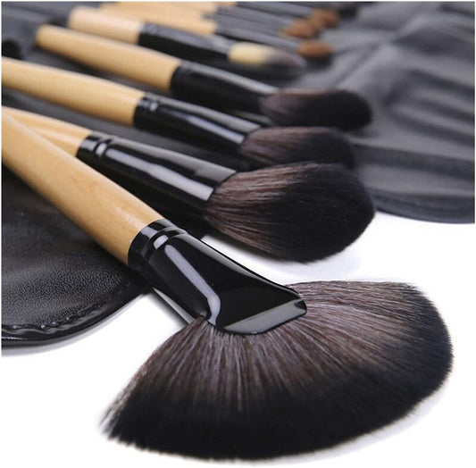 Set 32 Pinceles Y Brochas Maquillaje + Bolso Organizador
