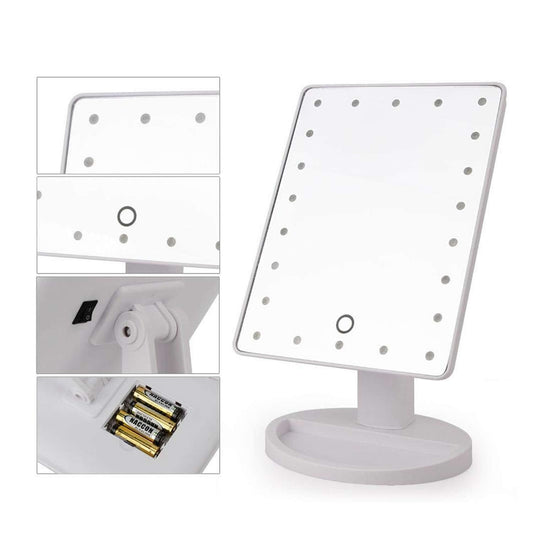 Espejo Con Luces De Led Para Maquillaje Portátil