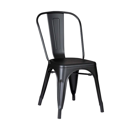 Silla Áncora De Comedor Tipo Tolix Negras