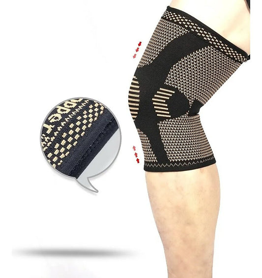 Par de rodilleras "Copper" Compresión Con Fibra De Cobre