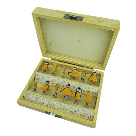 Set 12 Fresas 1/4 Fresadora Tupi