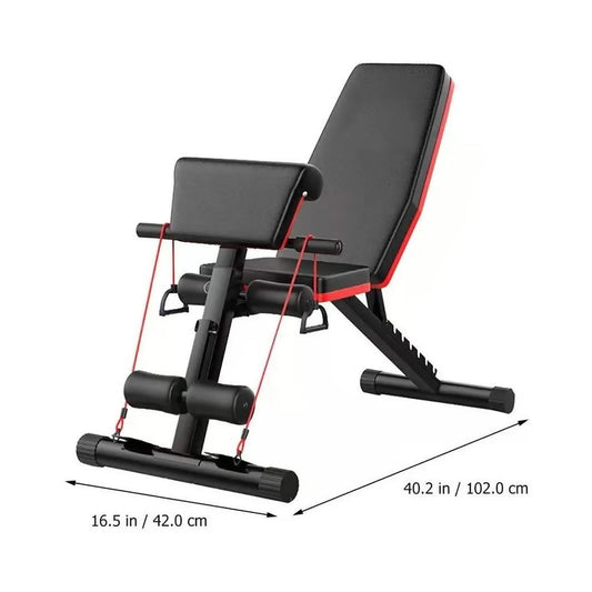 Máquina Abdominales Banca De Ejercicios Banda Elasticos