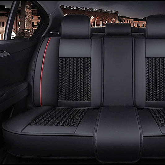 Kit Funda Cubre Asiento Cuero Auto Premium Luxury