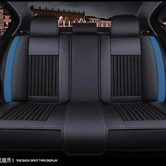 Kit Funda Cubre Asiento Cuero Auto Premium Luxury