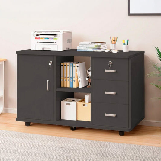 Mueble De Oficina Cajonera Archivador Gabinete 90x59x34cm Chic Home