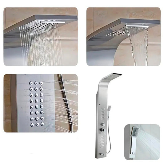 Columna para ducha 165x20cm cromado