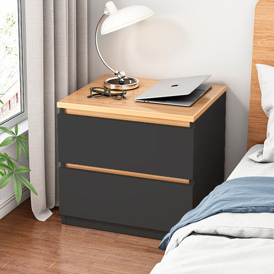 Velador con dos cajones 40x30x41cm Chic Home