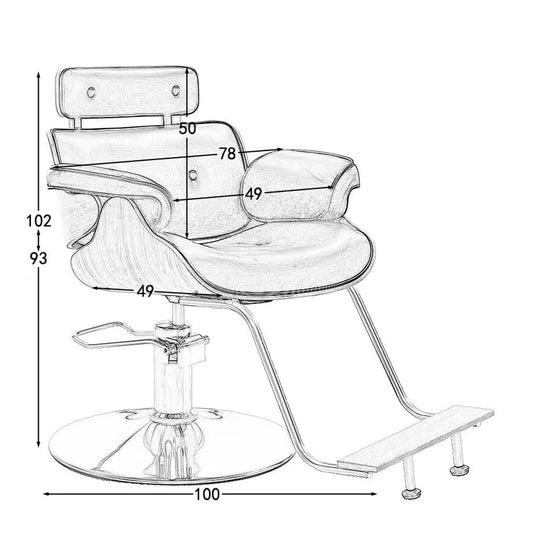 Sillón Silla Peluquería Barbería Hidráulico Prestige