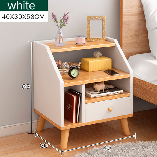 Velador 2 niveles 1 cajon 40x30x53cm Chic Home