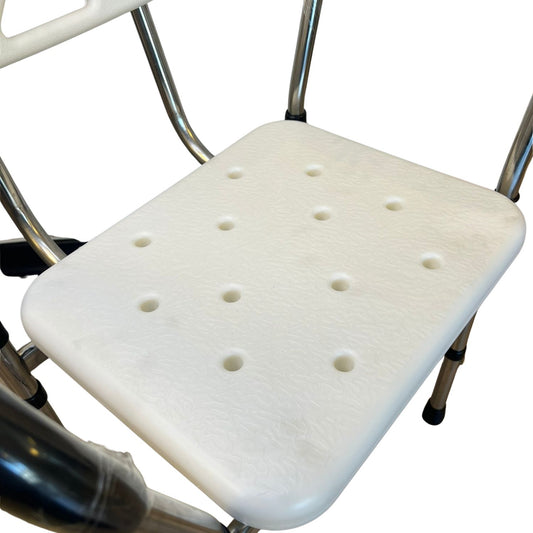 Silla para ducha con apoya brazos