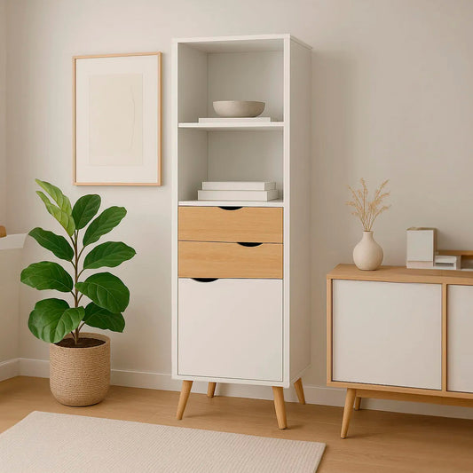 Estante Librero Top Con Cajones 171*50*39cm Chic Home