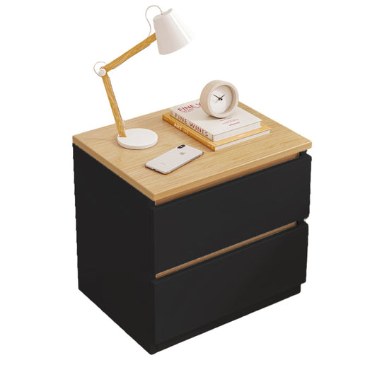 Velador con dos cajones 40x30x41cm Chic Home