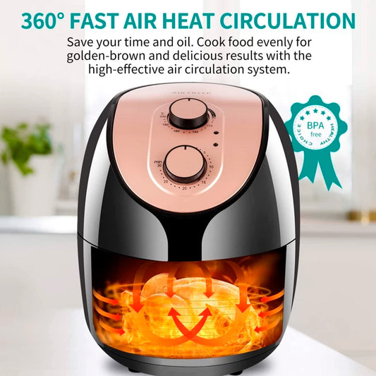 Freidora de aire 4.8 litros + Adaptador