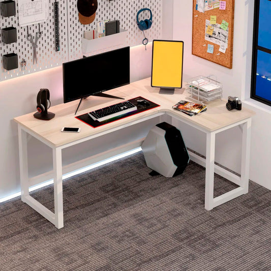 Escritorio Esquinero Forma L Oficina 140x60x75cm Chic Home