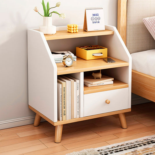 Velador 2 niveles 1 cajon 40x30x53cm Chic Home