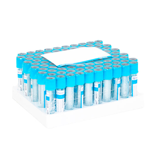 Tubo Tapa Celeste 5ml ( Citrato De Sodio 3,2% ) 100 Tubos - Celeste