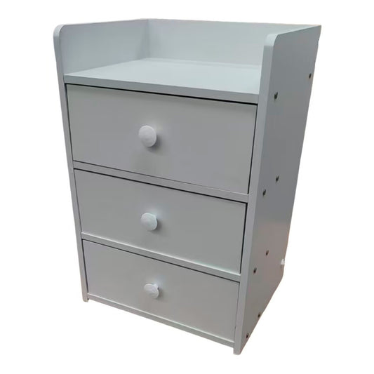 Velador 3 cajones 35x28x48cm Chic Home