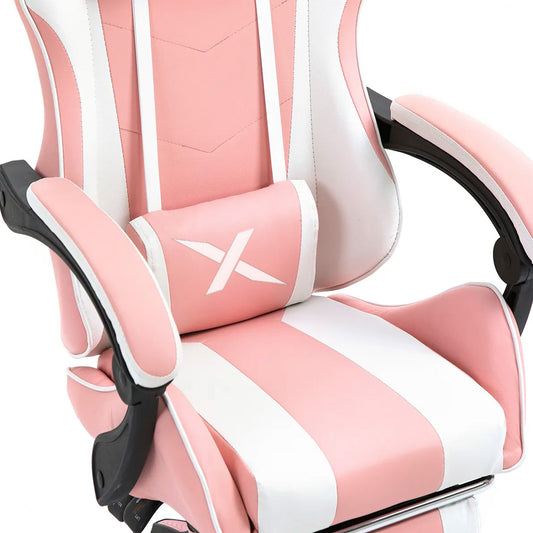 Silla Gamer Ergonómica Reclinable Con Reposapiés Videojuego Silla Gaming Computador Pc Profesional