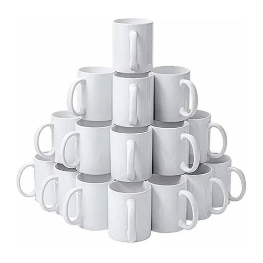 Pack 36 Tazas Para Sublimación Blanco 11 Oz Con Caja