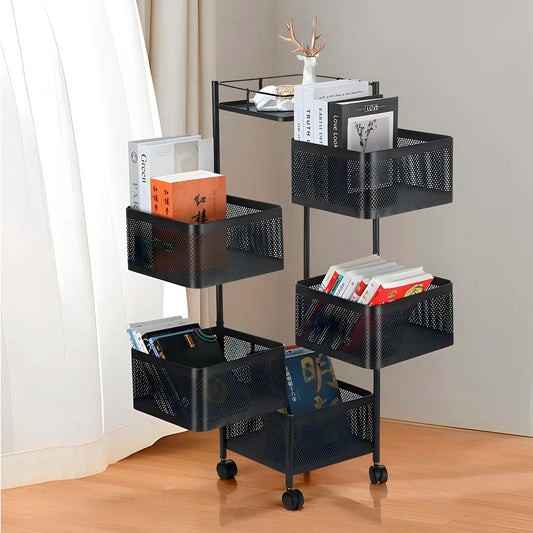 Carro Organizador con Ruedas Multiuso 5 niveles Rectangular