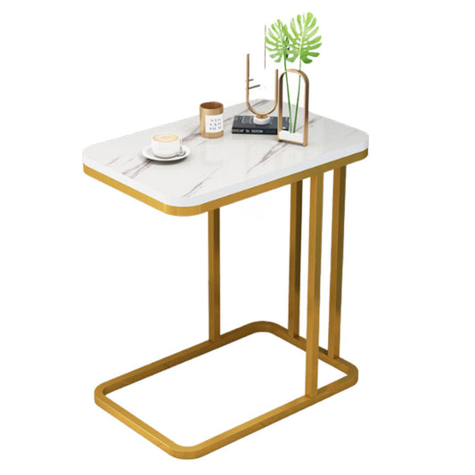 Mesa lateral auxiliar rectangular diseño marmol Chic Home