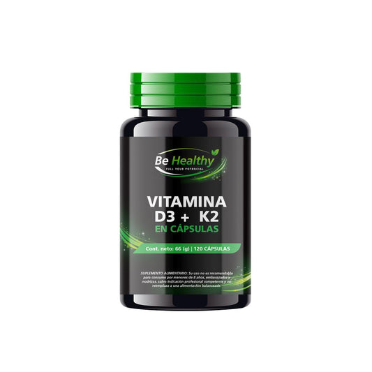 Vitamina D3 K2 Be Healthy 120 Cápsulas