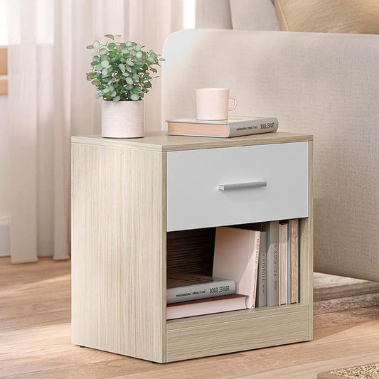 Velador 1 cajon 40x34x45cm Chic Home