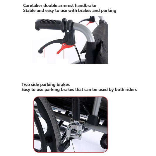 Silla De Ruedas Bariátrica 55 Cm Reforzada