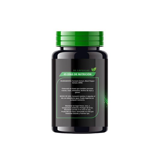 Cúrcuma Pimienta Negra Be Healthy 90 Cápsulas
