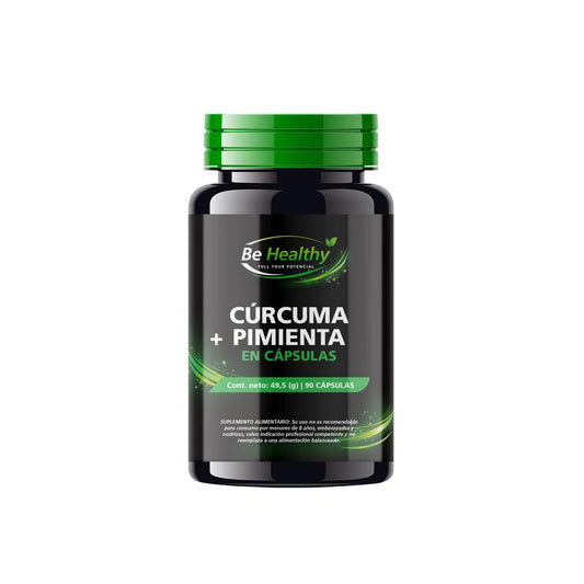 Cúrcuma Pimienta Negra Be Healthy 90 Cápsulas