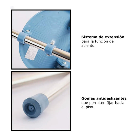 Baston Con Asiento Plegable Ortopédico