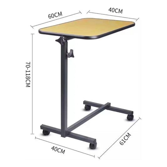 Mesa Auxiliar Con Ruedas Para Cama Clínica