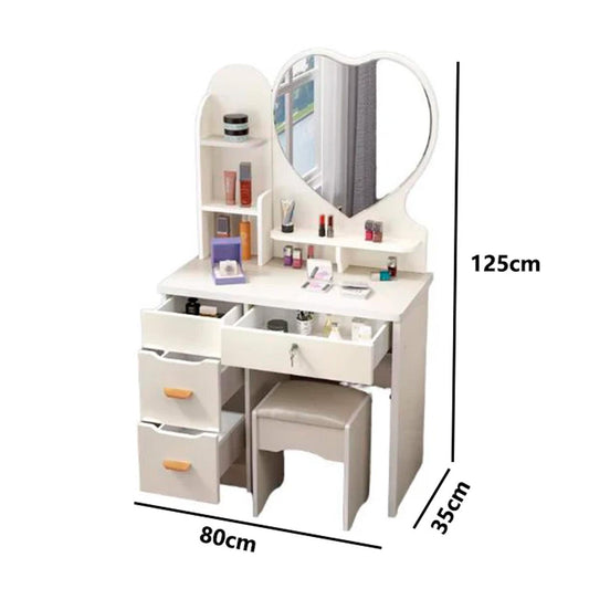 Tocador Corazon con luz led 80cm Chic Home