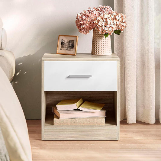 Velador 1 cajon 40x34x45cm Chic Home