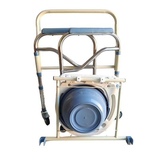 Baño Wc Inodoro Portátil Con Ruedas Silla Plegable