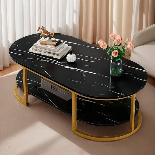 Mesa de centro diseño mármol 120*60*45cm Chic Home