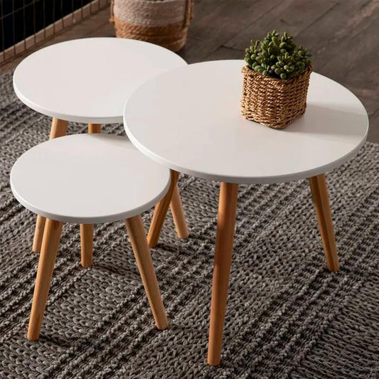 Juego de mesas de centro 50+40+32 cm Chic Home