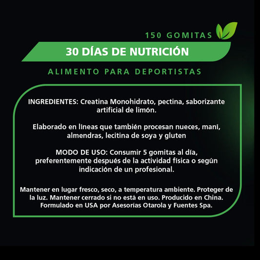 Creatina En Gomitas Be Healthy 150 Unidades