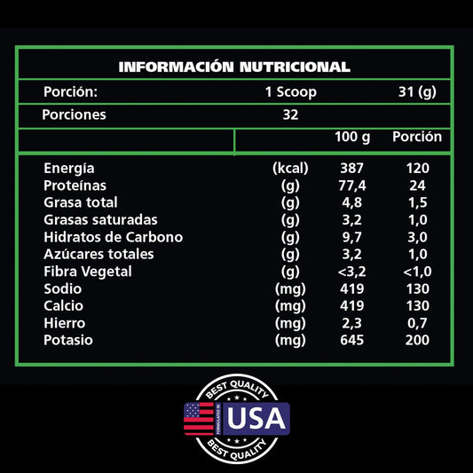 Proteína Be Healthy 1kg 24 g Por Porción