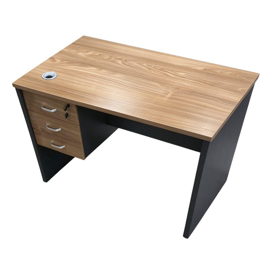 Escritorio De Oficina Con 3 Cajones 120x60x75 cm Chic Home
