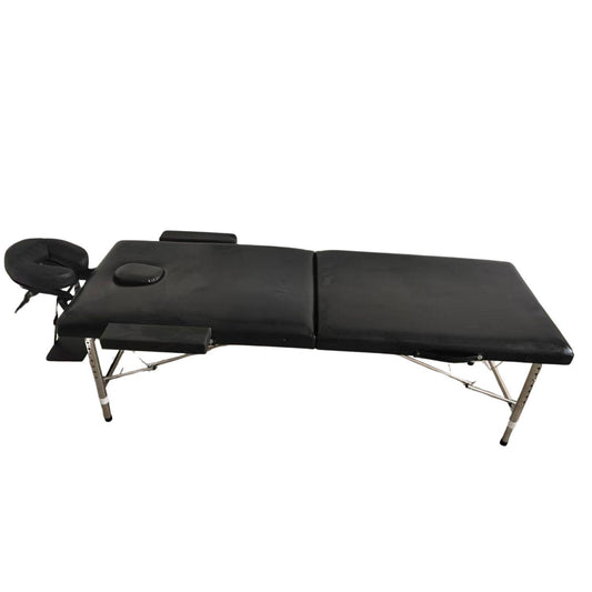 Camilla para masajes 2 cuerpos aluminio + cabecera