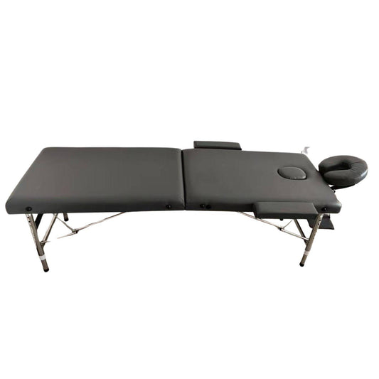 Camilla para masajes 2 cuerpos aluminio + cabecera
