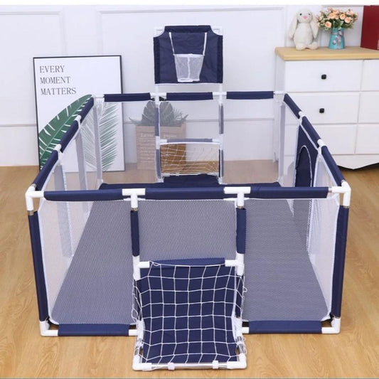 Corral Seguridad Bebes Con Aro De Basket 180cm Colores