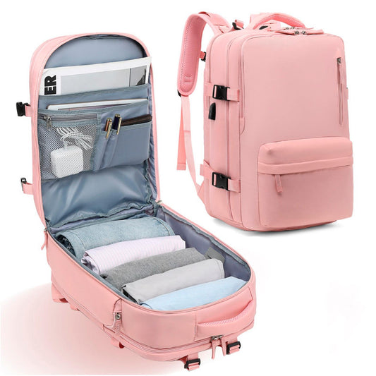 Mochila De Viaje Multifuncional Impermeable Usb Tik Tok