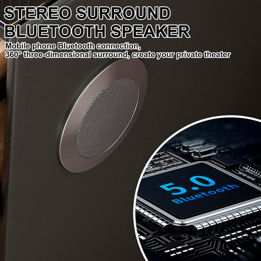 Velador con cargador inalambrico, LED y parlantes Chic Home