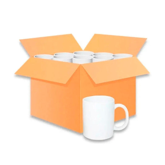 Pack 36 Tazas Para Sublimación Blanco 11 Oz Con Caja