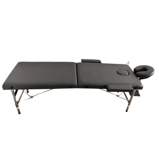 Camilla para masajes 2 cuerpos aluminio + cabecera